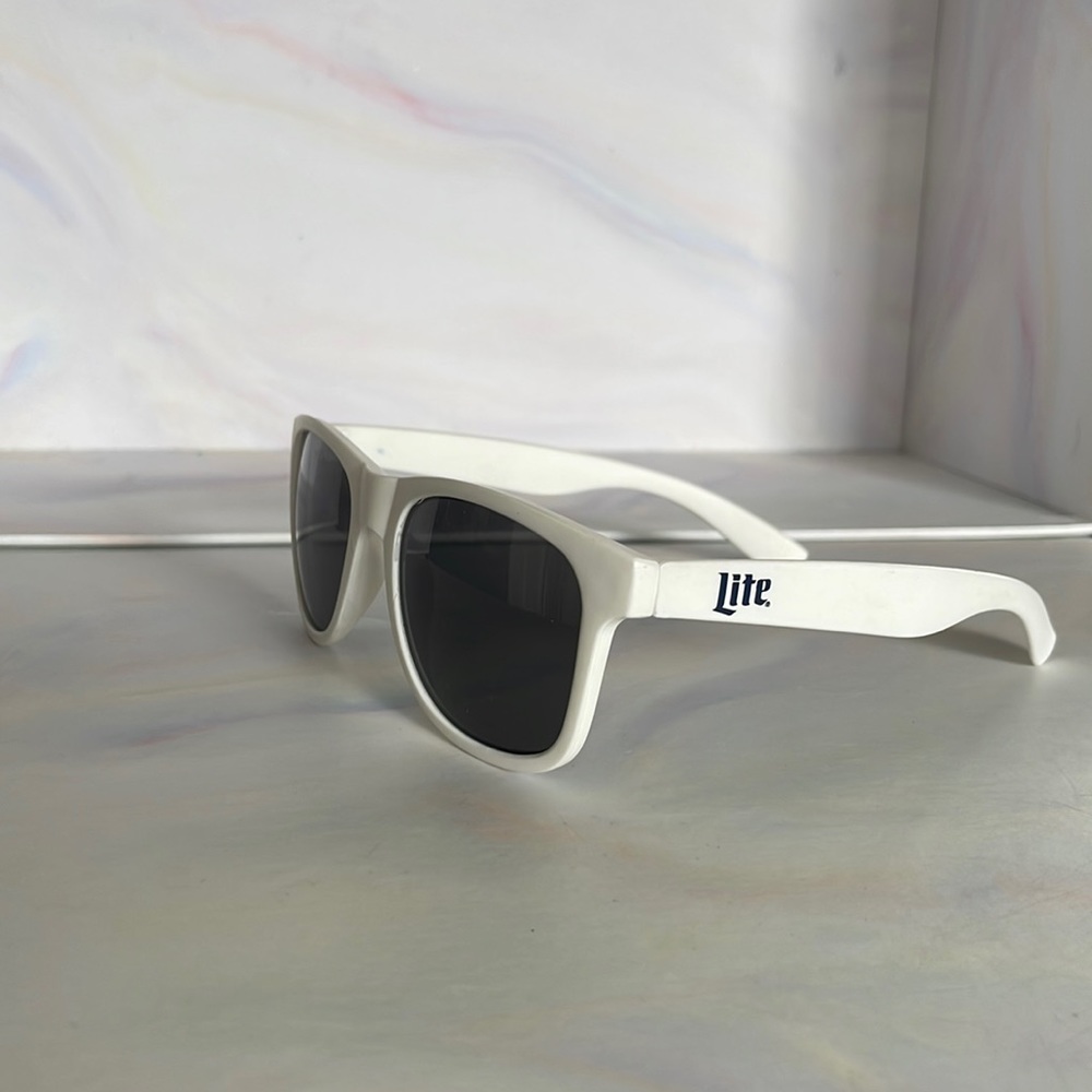 Miller lite sunglasses white